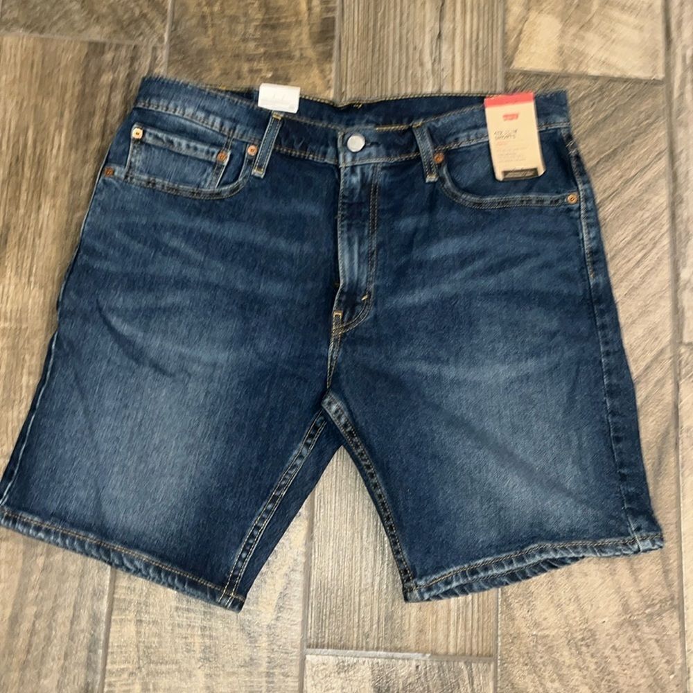 Nwt 412 slim shorts dark wash jean shorts